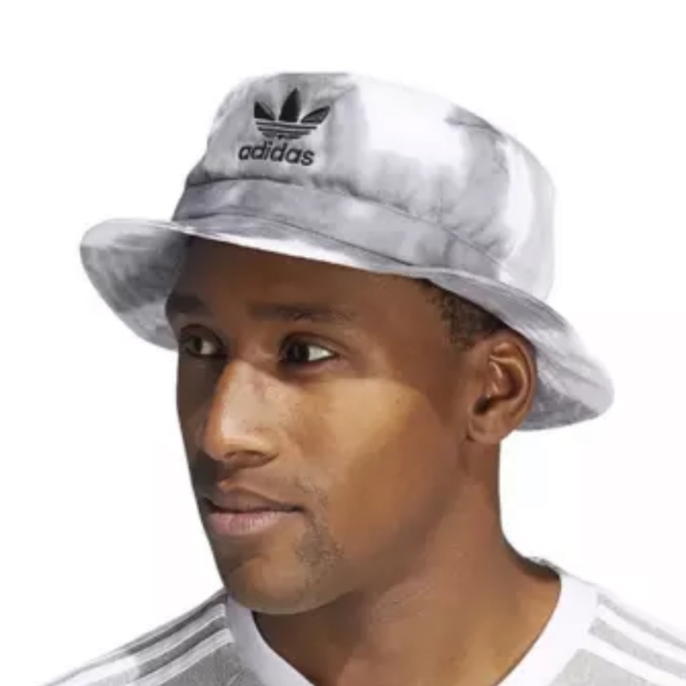 Adidas Originals Color Wash Bucket Hat Unisex OSFA Tie Dye New One Size Gray